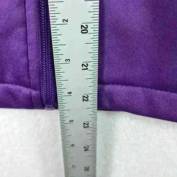 The Earth Gear Jacket Purple Girls Sz 10-12 Fleece Lined Full Zip - Picture 10 of 10